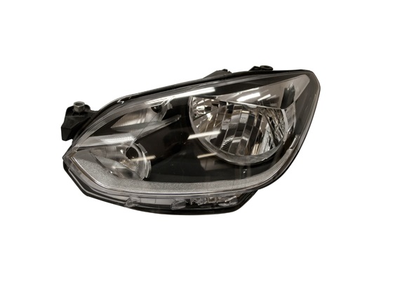 VW UP 2012 - 2016 LEFT HEADLIGHT WITH CHROME TRIM