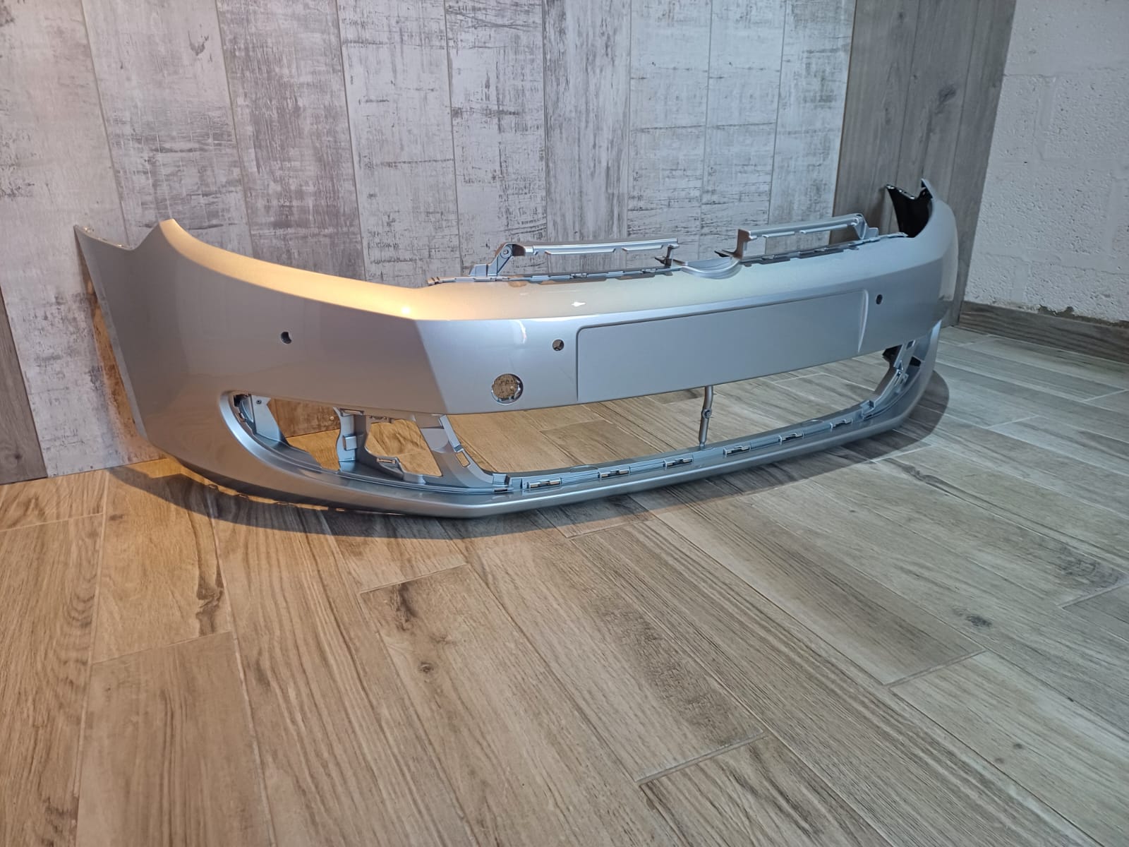 VW GOLF MK6 2009-2013 FRONT BUMPER WITH PDC HOLES SILVER COLOUR