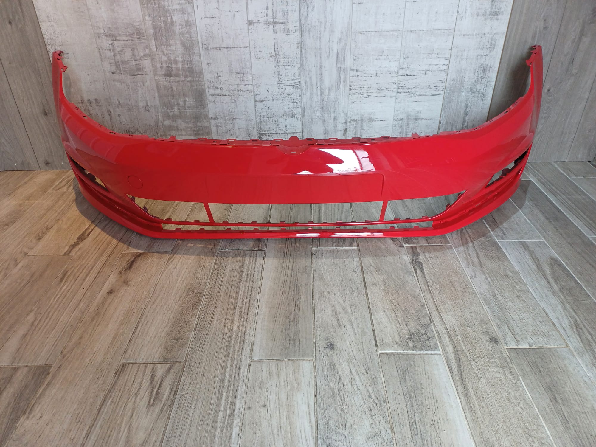 VW GOLF MK7 2013-2017 FRONT BUMPER RED COLOUR - Image 3