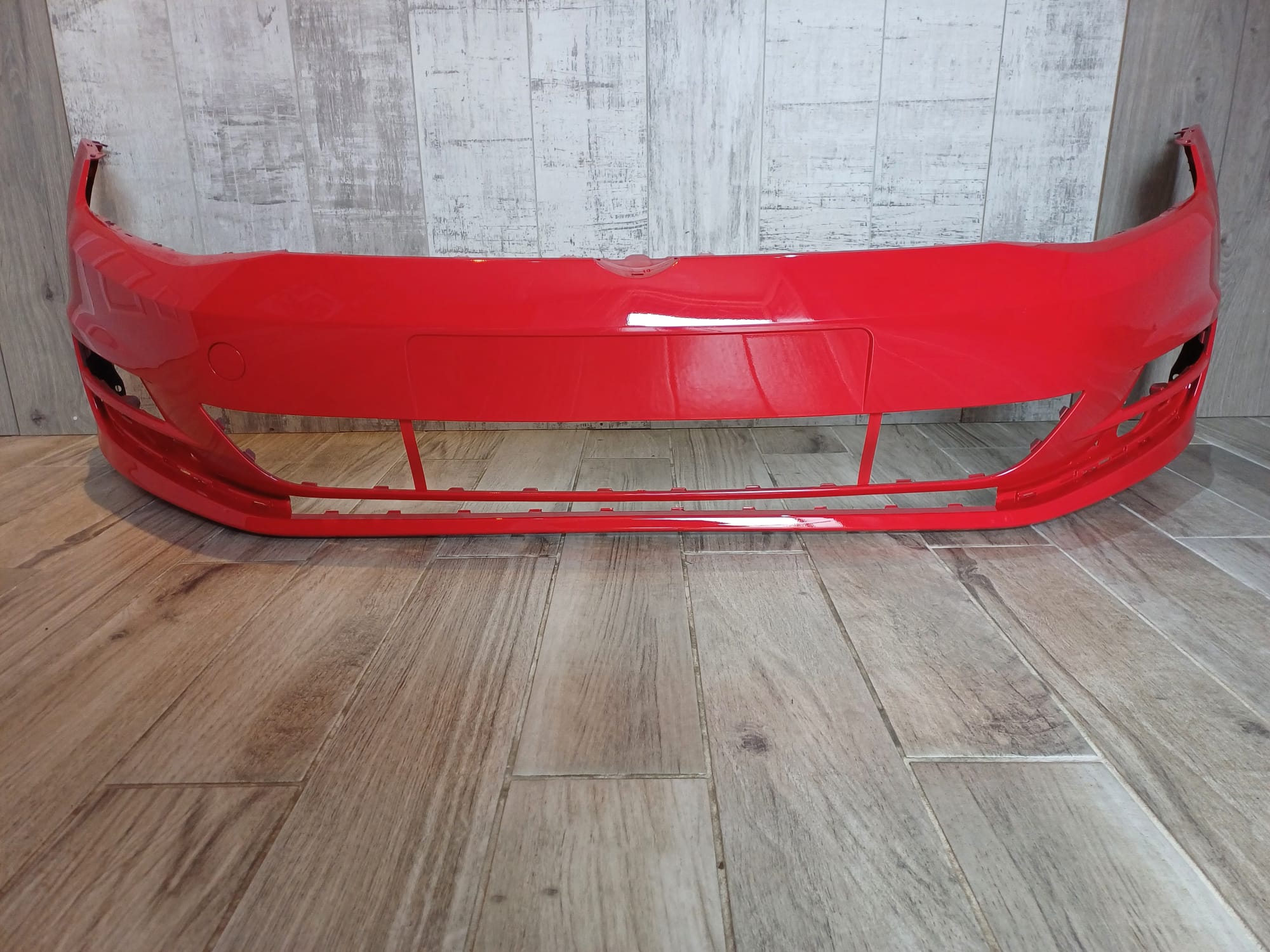 VW GOLF MK7 2013-2017 FRONT BUMPER RED COLOUR - Image 2