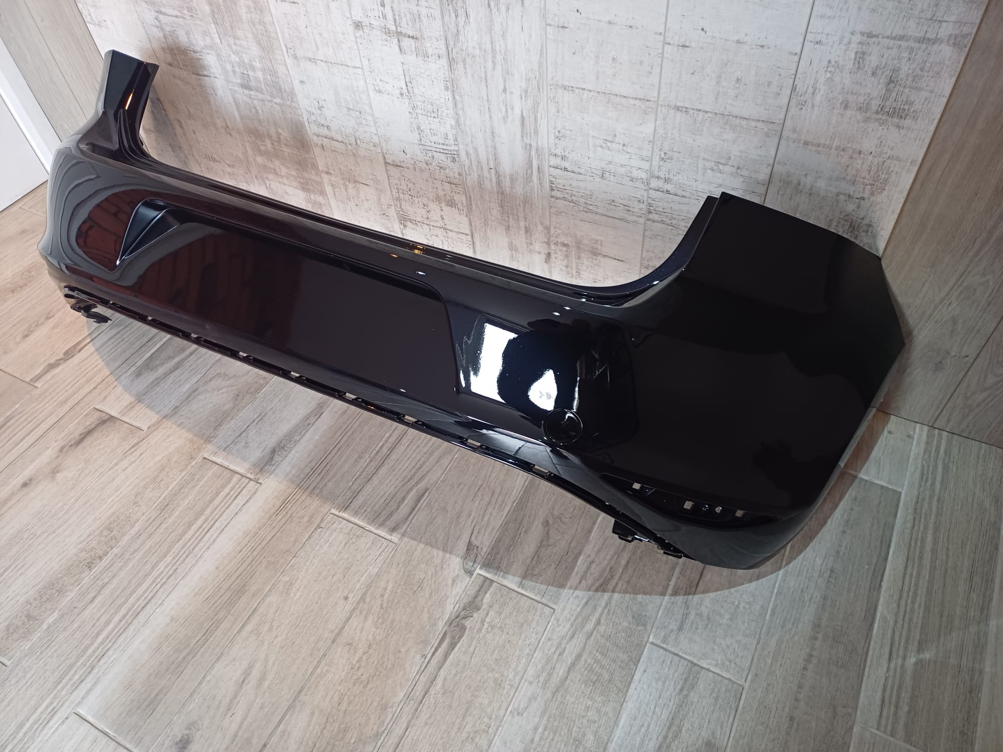 VW GOLF MK7 2013-2017 REAR BUMPER BLACK COLOUR LC9X - Image 2